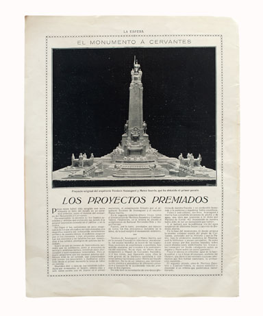 El monumento a Cervantes. Los proyectos premiados